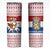 Netherlands Christmas Skinny Tumbler with Sinterklaas Horse Dutch Flag and Festive Knit Pattern - Wonder Print Shop