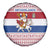 Netherlands Christmas Spare Tire Cover with Sinterklaas Horse Dutch Flag and Festive Knit Pattern - Wonder Print Shop