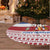 Netherlands Christmas Tree Skirt with Sinterklaas Horse Dutch Flag and Festive Knit Pattern - Wonder Print Shop