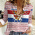 Netherlands Christmas Women Casual Shirt with Sinterklaas Horse Dutch Flag and Festive Knit Pattern - Wonder Print Shop