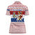 Netherlands Christmas Women Polo Shirt with Sinterklaas Horse Dutch Flag and Festive Knit Pattern - Wonder Print Shop
