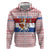 Netherlands Christmas Zip Hoodie with Sinterklaas Horse Dutch Flag and Festive Knit Pattern - Wonder Print Shop