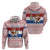 Netherlands Christmas Zip Hoodie with Sinterklaas Horse Dutch Flag and Festive Knit Pattern - Wonder Print Shop