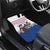 Netherlands Christmas Car Mats with Christmas Tree Windmill Piet Character and Tulip Pattern - Wonder Print Shop