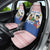Netherlands Christmas Car Seat Cover with Christmas Tree Windmill Piet Character and Tulip Pattern - Wonder Print Shop