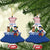 Netherlands Christmas Ceramic Ornament with Christmas Tree Windmill Piet Character and Tulip Pattern - Wonder Print Shop