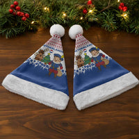 Netherlands Christmas Santa Hat with Christmas Tree Windmill Piet Character and Tulip Pattern - Wonder Print Shop