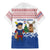 Netherlands Christmas Family Matching Mermaid Dress and Hawaiian Shirt with Christmas Tree Windmill Piet Character and Tulip Pattern - Wonder Print Shop