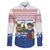 Netherlands Christmas Family Matching Off The Shoulder Long Sleeve Dress and Hawaiian Shirt with Christmas Tree Windmill Piet Character and Tulip Pattern - Wonder Print Shop