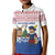 Netherlands Christmas Kid Polo Shirt with Christmas Tree Windmill Piet Character and Tulip Pattern - Wonder Print Shop