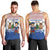 Netherlands Christmas Men Tank Top with Christmas Tree Windmill Piet Character and Tulip Pattern - Wonder Print Shop