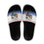 Netherlands Christmas Slide Sandals with Christmas Tree Windmill Piet Character and Tulip Pattern - Wonder Print Shop