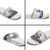 Netherlands Christmas Slide Sandals with Christmas Tree Windmill Piet Character and Tulip Pattern - Wonder Print Shop