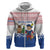 Netherlands Christmas Zip Hoodie with Christmas Tree Windmill Piet Character and Tulip Pattern - Wonder Print Shop
