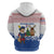 Netherlands Christmas Zip Hoodie with Christmas Tree Windmill Piet Character and Tulip Pattern - Wonder Print Shop