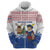 Netherlands Christmas Zip Hoodie with Christmas Tree Windmill Piet Character and Tulip Pattern - Wonder Print Shop