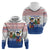 Netherlands Christmas Zip Hoodie with Christmas Tree Windmill Piet Character and Tulip Pattern - Wonder Print Shop
