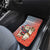 Ecuador Christmas Car Mats with Santa Riding Llama Traditional Patterns and Rose Design - Wonder Print Shop