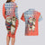 Ecuador Christmas Couples Matching Long Sleeve Bodycon Dress and Hawaiian Shirt with Santa Riding Llama Traditional Patterns and Rose Design - Wonder Print Shop