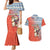 Ecuador Christmas Couples Matching Mermaid Dress and Hawaiian Shirt with Santa Riding Llama Traditional Patterns and Rose Design - Wonder Print Shop