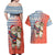 Ecuador Christmas Couples Matching Off Shoulder Maxi Dress and Hawaiian Shirt with Santa Riding Llama Traditional Patterns and Rose Design - Wonder Print Shop