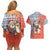 Ecuador Christmas Couples Matching Off Shoulder Short Dress and Hawaiian Shirt with Santa Riding Llama Traditional Patterns and Rose Design - Wonder Print Shop