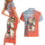 Ecuador Christmas Couples Matching Short Sleeve Bodycon Dress and Hawaiian Shirt with Santa Riding Llama Traditional Patterns and Rose Design - Wonder Print Shop