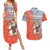 Ecuador Christmas Couples Matching Summer Maxi Dress and Hawaiian Shirt with Santa Riding Llama Traditional Patterns and Rose Design - Wonder Print Shop