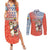 Ecuador Christmas Couples Matching Summer Maxi Dress and Long Sleeve Button Shirt with Santa Riding Llama Traditional Patterns and Rose Design - Wonder Print Shop