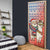 Ecuador Christmas Door Cover with Santa Riding Llama Traditional Patterns and Rose Design - Wonder Print Shop