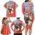Ecuador Christmas Family Matching Long Sleeve Bodycon Dress and Hawaiian Shirt with Santa Riding Llama Traditional Patterns and Rose Design - Wonder Print Shop