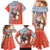 Ecuador Christmas Family Matching Mermaid Dress and Hawaiian Shirt with Santa Riding Llama Traditional Patterns and Rose Design - Wonder Print Shop
