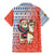 Ecuador Christmas Family Matching Mermaid Dress and Hawaiian Shirt with Santa Riding Llama Traditional Patterns and Rose Design - Wonder Print Shop