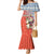 Ecuador Christmas Family Matching Mermaid Dress and Hawaiian Shirt with Santa Riding Llama Traditional Patterns and Rose Design - Wonder Print Shop