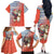 Ecuador Christmas Family Matching Off The Shoulder Long Sleeve Dress and Hawaiian Shirt with Santa Riding Llama Traditional Patterns and Rose Design - Wonder Print Shop