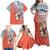 Ecuador Christmas Family Matching Off Shoulder Maxi Dress and Hawaiian Shirt with Santa Riding Llama Traditional Patterns and Rose Design - Wonder Print Shop