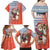 Ecuador Christmas Family Matching Off Shoulder Maxi Dress and Hawaiian Shirt with Santa Riding Llama Traditional Patterns and Rose Design - Wonder Print Shop