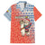 Ecuador Christmas Family Matching Off Shoulder Maxi Dress and Hawaiian Shirt with Santa Riding Llama Traditional Patterns and Rose Design - Wonder Print Shop
