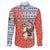 Ecuador Christmas Family Matching Off Shoulder Maxi Dress and Hawaiian Shirt with Santa Riding Llama Traditional Patterns and Rose Design - Wonder Print Shop