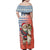 Ecuador Christmas Family Matching Off Shoulder Maxi Dress and Hawaiian Shirt with Santa Riding Llama Traditional Patterns and Rose Design - Wonder Print Shop