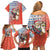 Ecuador Christmas Family Matching Off Shoulder Short Dress and Hawaiian Shirt with Santa Riding Llama Traditional Patterns and Rose Design - Wonder Print Shop