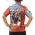 Ecuador Christmas Family Matching Short Sleeve Bodycon Dress and Hawaiian Shirt with Santa Riding Llama Traditional Patterns and Rose Design - Wonder Print Shop