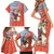 Ecuador Christmas Family Matching Short Sleeve Bodycon Dress and Hawaiian Shirt with Santa Riding Llama Traditional Patterns and Rose Design - Wonder Print Shop