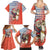 Ecuador Christmas Family Matching Summer Maxi Dress and Hawaiian Shirt with Santa Riding Llama Traditional Patterns and Rose Design - Wonder Print Shop