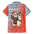 Ecuador Christmas Family Matching Summer Maxi Dress and Hawaiian Shirt with Santa Riding Llama Traditional Patterns and Rose Design - Wonder Print Shop
