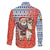 Ecuador Christmas Family Matching Summer Maxi Dress and Hawaiian Shirt with Santa Riding Llama Traditional Patterns and Rose Design - Wonder Print Shop
