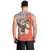 Ecuador Christmas Men Tank Top with Santa Riding Llama Traditional Patterns and Rose Design - Wonder Print Shop