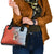 Ecuador Christmas Shoulder Handbag with Santa Riding Llama Traditional Patterns and Rose Design - Wonder Print Shop