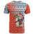 Ecuador Christmas T Shirt with Santa Riding Llama Traditional Patterns and Rose Design - Wonder Print Shop