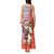 Ecuador Christmas Tank Maxi Dress with Santa Riding Llama Traditional Patterns and Rose Design - Wonder Print Shop